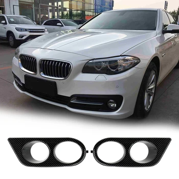

LEEPEE Car Fog Light Covers Car styling Fiber/Black Front Bumper For BMW E46 M3 2001-2006 Dual Hole Surround Air Duct Plastic