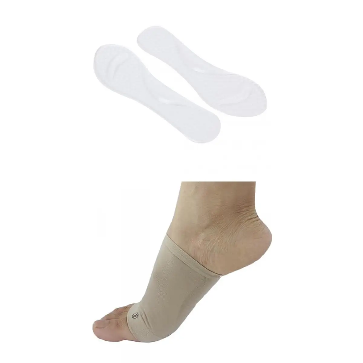 

Gel Orthotic Plantar Fasciitis Brace Sleeve Pads +Arch Support Massaging Insoles