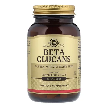 

Free shipping Solgar Beta Glucans Cluten,wheat & dairy free 60 tablets