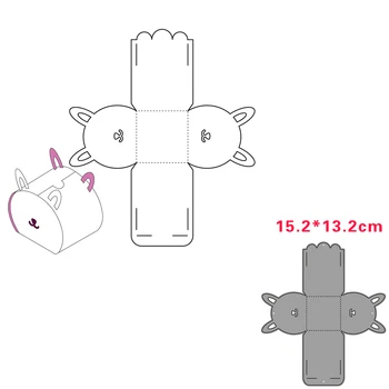 

metal cutting dies news 2020 rubber Stamp for Greet Card Making Cut Paper Craft News Dies 2020 bear Gift boxeiffel Store
