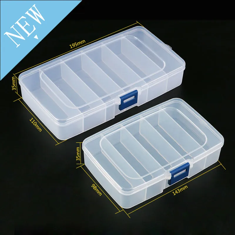 

1pcs Plastic Tool Box Component Storage Box Small Part Container Case Screws IC Jewelry Beads Fishing Craft Storaged Case