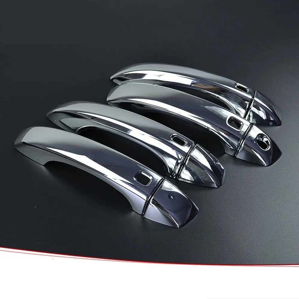 4 шт. хромированная Автомобильная Дверная ручка Крышка внешняя отделка ABS Авто