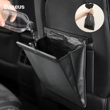 Baseus автомобильный Органайзер, сумка для хранения на заднем сиденье, магнитный автомобильный Карманный держатель, автомобильные аксессуары, автомобильный мусорный бак, мусорная корзина, автомобильная сумка