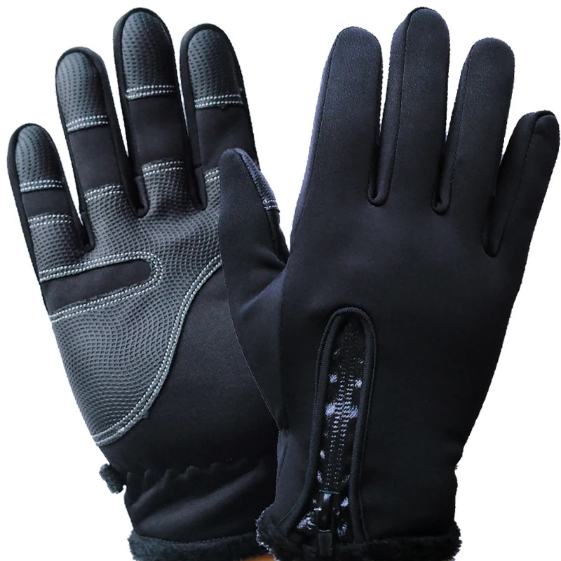 QIANGLEAF мужские и женские зимние теплые ветрозащитные непромокаемые перчатки с сенсорным экраном уличные перчатки лыжные перчатки для мотоцикла HD30