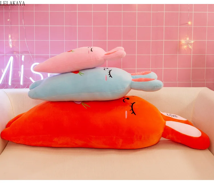 50-110cm Creative Fruit Carrot Plush Long Pillow Soft Stuffed Carrot Toy Lovely Seat Cushion Sleeping Doll Home Decor Kids Gift