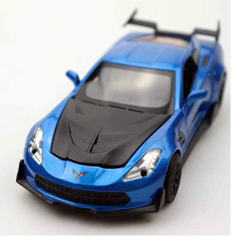 

1:32 Diecast Model Alloy Car Chevrolet Corvette High Simulation Model Car Collection Car 4 Colors