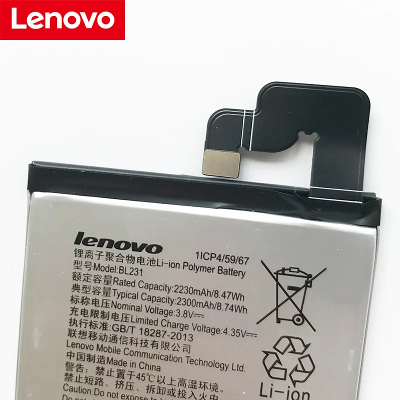 Lenovo 2300 мАч BL231 батарея для lenovo S90 s90a телефон последняя продукция высокое качество батарея+ номер отслеживания