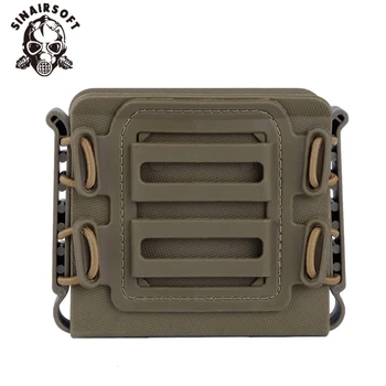 

Tactical Soft Shell Mag Carrier Holster Rifle Magazine Holders Pouches (MG-42) with Moll Belt for ASW338 L96A1 M82A1 Magazine