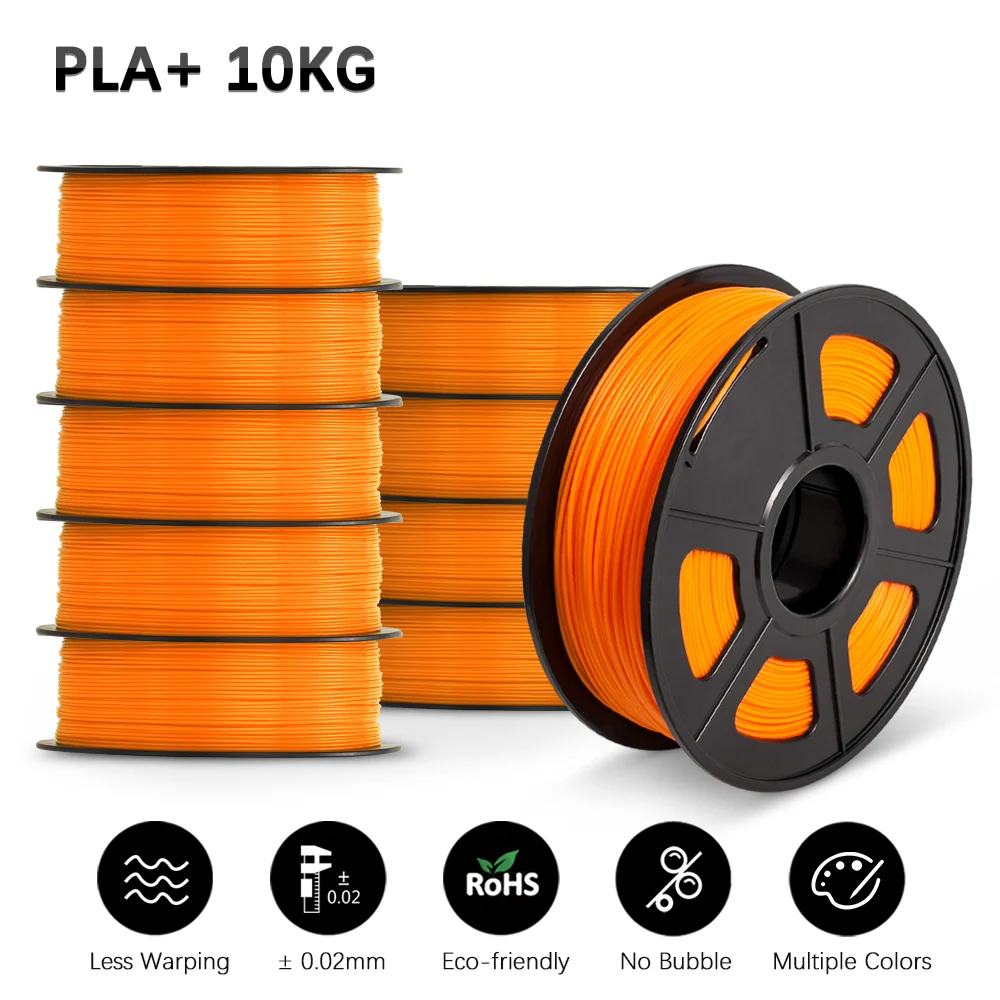 SUNLU PLA 3D Printer Filament 10 Rolls/Set PLA PLUS 3D Filament Bulk Sale 3D Printing Materials For 3D Pen best pla filament 3D Printing Materials