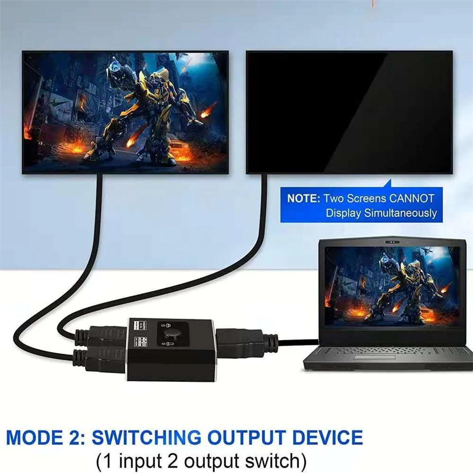 navceker répartiteur hdmi pour adaptateur bidirectionnel entrées pour boîte tv commutateur hdmi