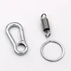 Car Keychain Simple Strong Carabiner Shape Keychain Climbing Hook Key Chain Rings Stainless Steel Man Gift Auto Interior ► Photo 3/6