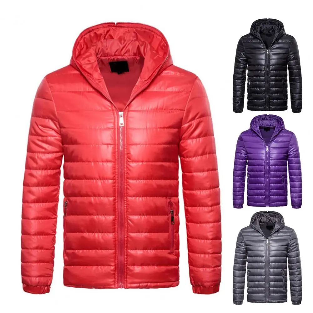 Men Jacket Zipper Men Down Coat Zip Up Thermal Great Wear Resistant Hoodie Jacket куртка зимняя мужская пуховик мужской