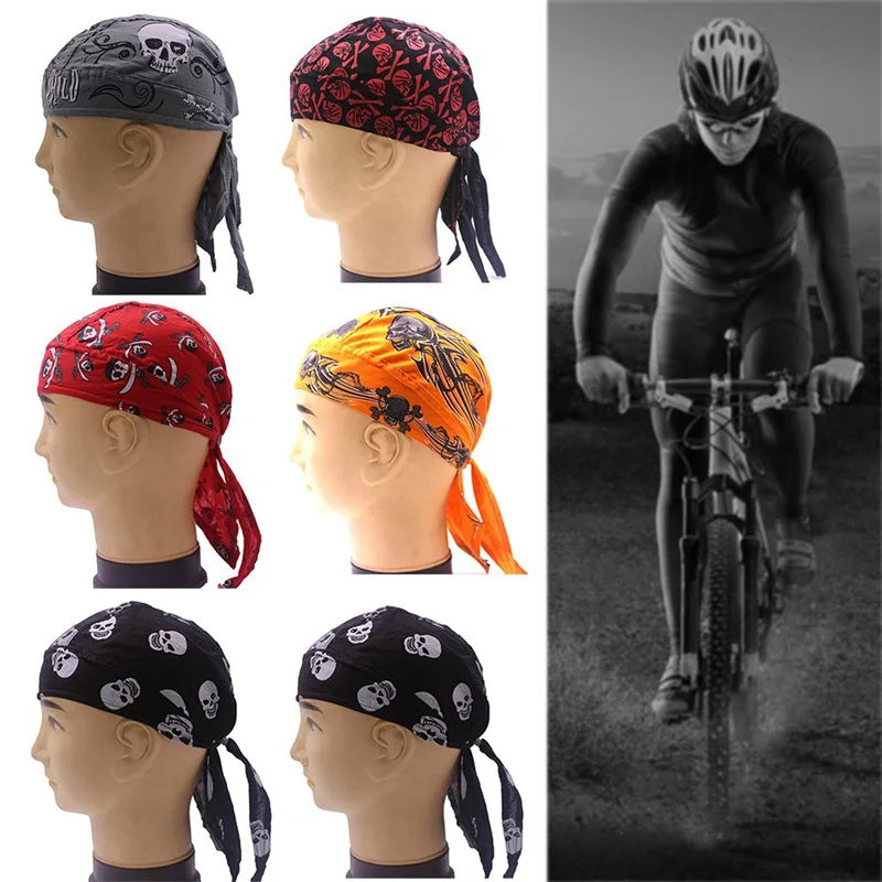 Riding Pirate Hat Head Polyester Head Riding Sports Colorful Headwear Accessories Riding Breathable Sweat Pirate Hat