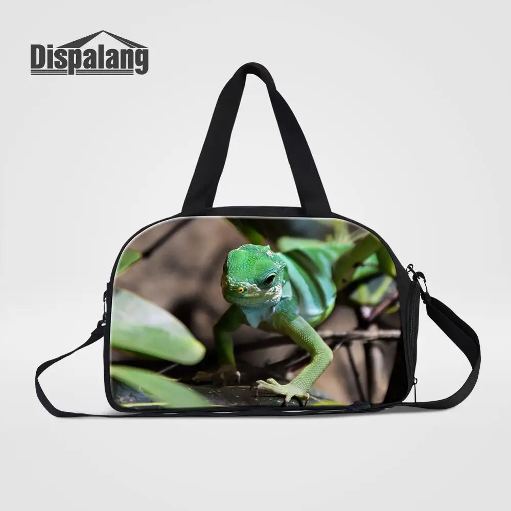 Travel Bag07 Men Weekender Shoulder Overnight Duffle Travel Bags Animal Lizard Printed Student Clothes Hand Messenger Luggage Duffel Handbags - Цвет: Travel Bag07