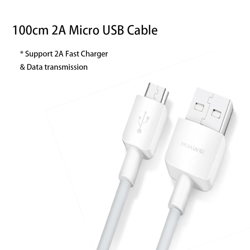 Only 100cm cable Оригинальное быстрое автомобильное зарядное устройство huawei CP3118W Быстрый адаптер и микро usb кабель для P10 P9 P8 Lite mate 7 8 20 Lite Nova 2i - Тип штекера: Only 100cm cable