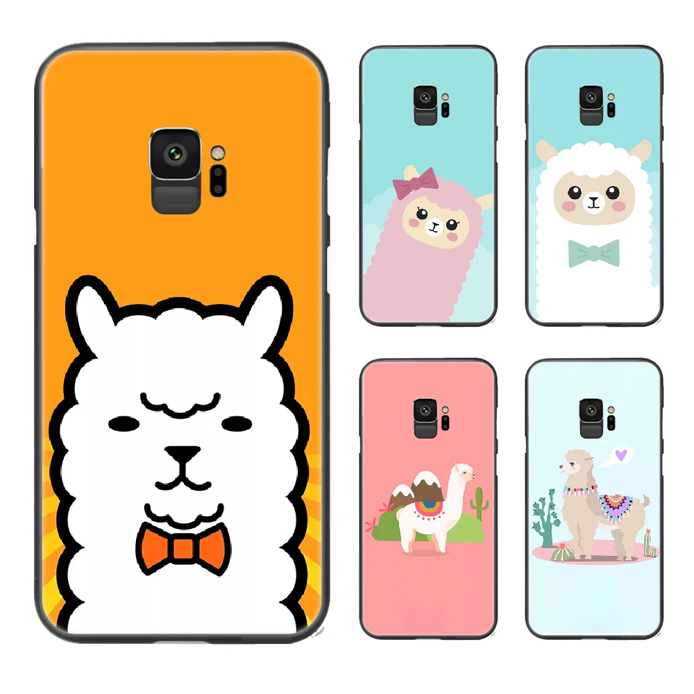 Милый мультяшный чехол для телефона с альпакой Samsung Galaxy A10 A20 A30 E A40 A50 A51 A70 A71 J 5 6 7 8 S