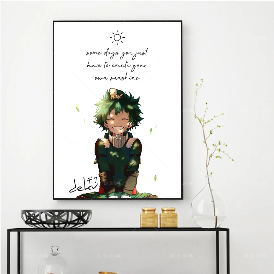

Classic Anime Poster My Hero Academia Deku Decoration Home Canvas Painting Art Print Modular Wall Picture For Bedroom LivingRoom