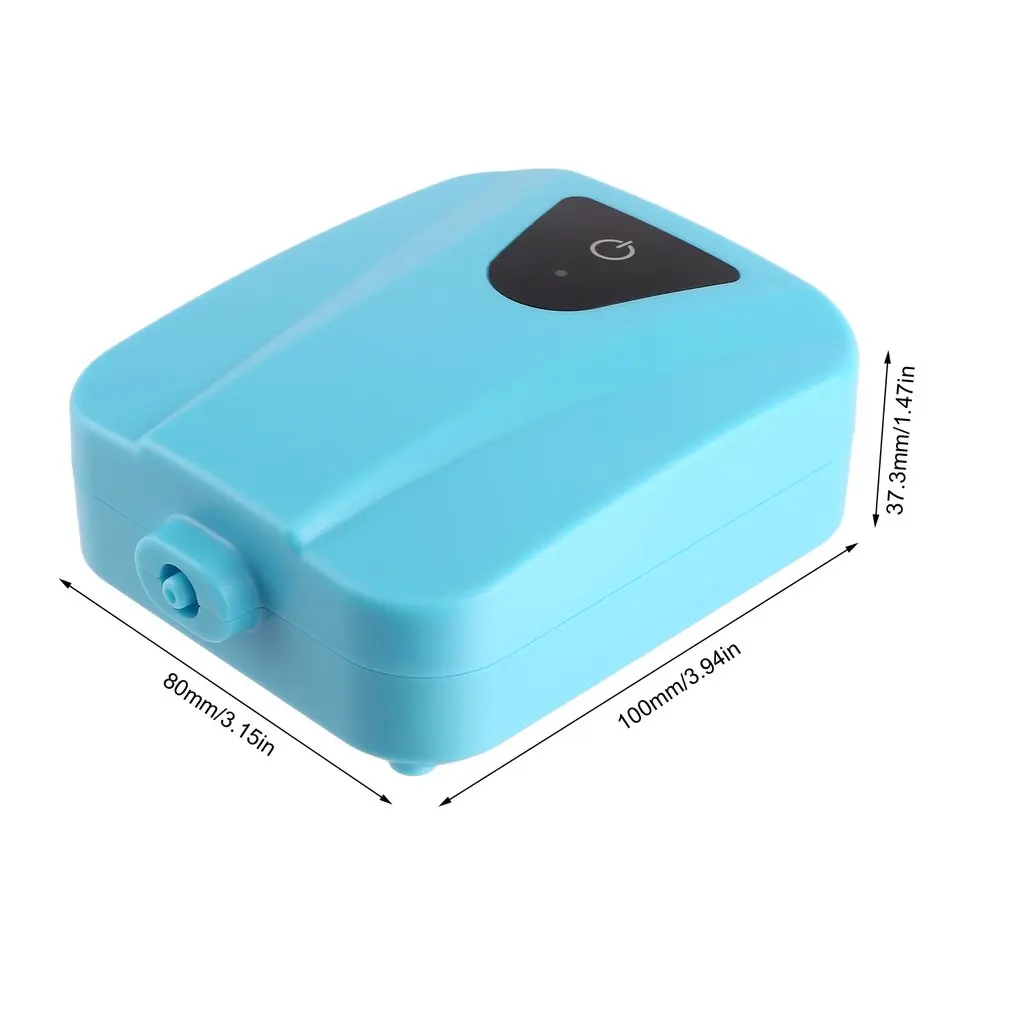 Solar Powered DC Charging Oxygenator Fishing Air Pump Water Oxygen Pump Pond Aerator with 1 Air Stone Aquarium Airpump