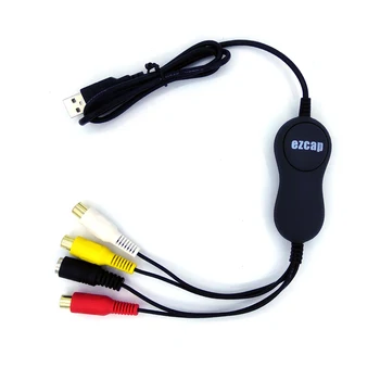 

EzCAP159 USB2.0 Video Audio Capture converter for Win & MAC , convert analog video from DVD player, V8, Hi8, Camera to digital