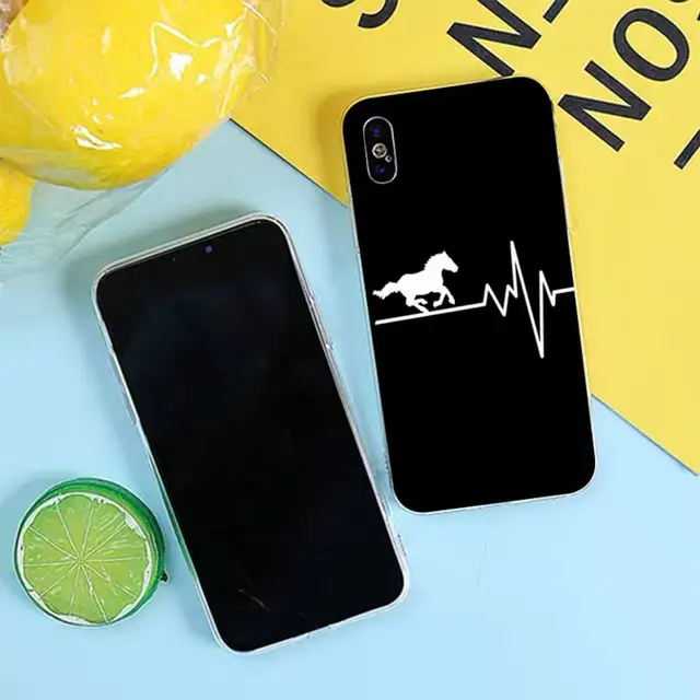Horse Pony Horse Heartbeat Phone Case for iphone 13 8 7 6 6S Plus X 5S SE 2020 XR 11 12 pro XS MAX a11
