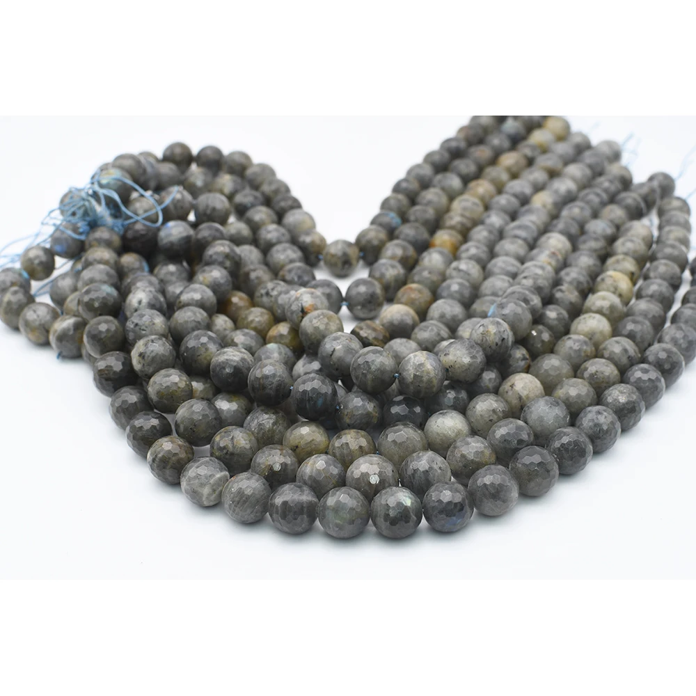 8-10mm AA Natural Faceted Labradorite stone Round Beads For DIY necklace bracelet jewelry making 15 