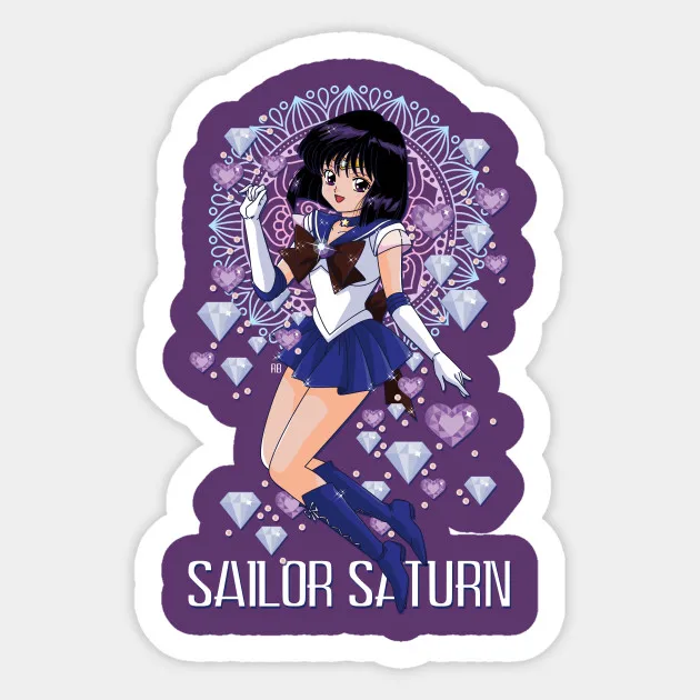 1PCs Cartoon Paper Violet Lovely girl Sailor Moon Stickers kids toys book Decorative sticker Car Guitar Refrigerator stickers | Игрушки и
