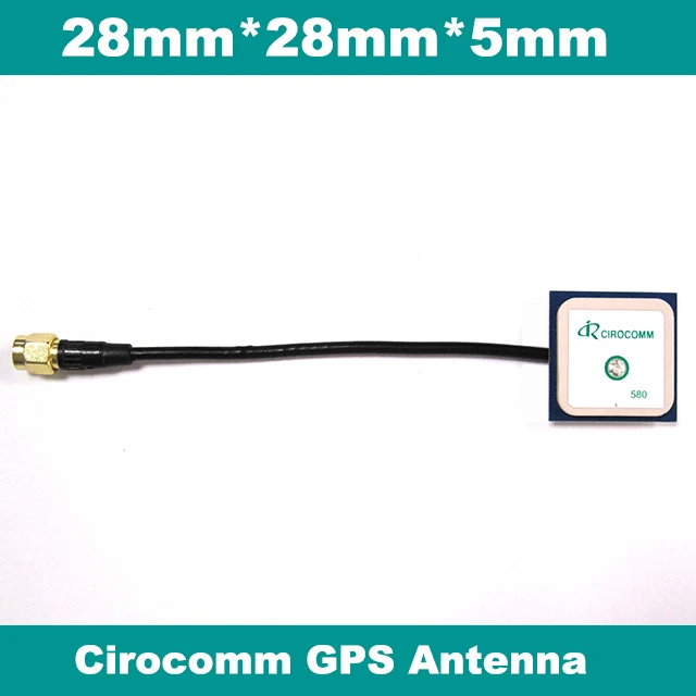 BEITIAN, gps антенна 32dB с высоким коэффициентом усиления Cirocomm Встроенный gps активный патч Антенна RG174 кабель SMA охватываемый соединитель, BA-580