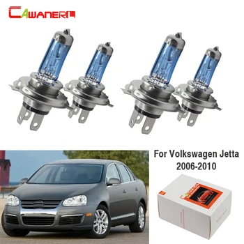 

Cawanerl 4 Pieces 100W H7 Car Accessories Halogen Bulb Headlight Light High Low Beam 12V For Volkswagen Jetta Sedan 2006-2010