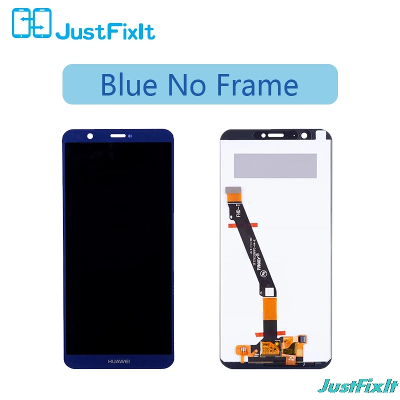 Экран для huawei Enjoy 7S lcd кодирующий преобразователь сенсорного экрана в сборе huawei P умный дисплей FIG-LX1/FIG-L21 Замена - Цвет: Blue No Frame