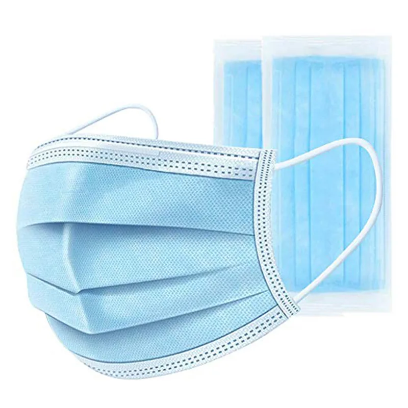 

Disposable Masks 400PCS Dustproof Face Mouth Masks Non Woven Anti Influenza Breathing Safety Masks Face Care Masks