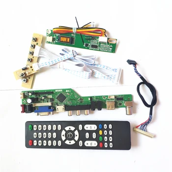 

For LTN150X6-L01/L02 LVDS 1CCFL 30Pin keyboard+Remote+Inverter LCD panel monitor HDMI VGA USB AV T.V56 drive card board DIY kit