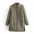 Za Женские рубашки Куртки Тонкая Парка Oversize Рубашка Пальто Femme Armygreen Верхняя Одежда Пальто Bf С длинным Рукавом Хаки Пальто trf 2021