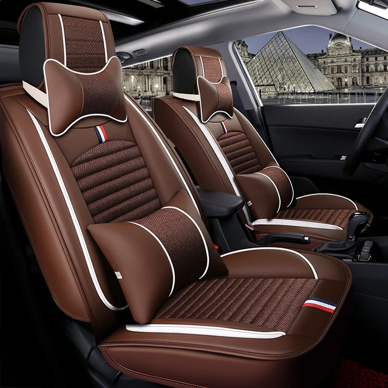 Чехол для автомобильного сиденья универсальный кожаный авто Renault Scenic Fluence Latitud