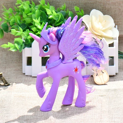 

Cartoon Unicorn Pets Horse Purple Princess Cute Doll PVC Toy Figures