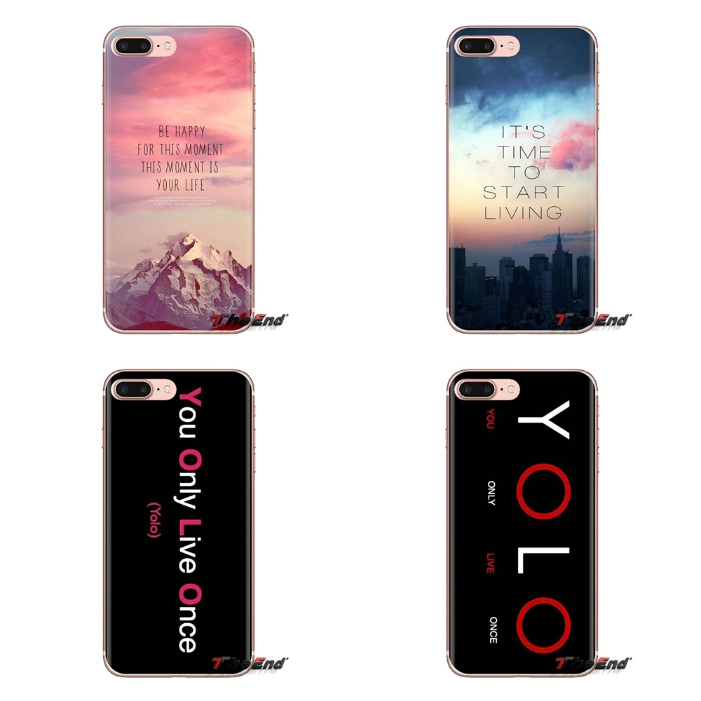 Чехлы для телефонов samsung Galaxy S2 S3 S4 S5 MINI S6 S7 edge S8 S9 Plus Note 2 3 4 5 8 Coque Fundas You Only Live Once Yolo Print