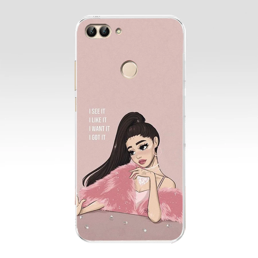 21 16AA Billie Eilish Girl Soft TPU Case Cover For Huawei Honor P Smart Y6 Prime Nova 2i 3i View 10 - Цвет: 21