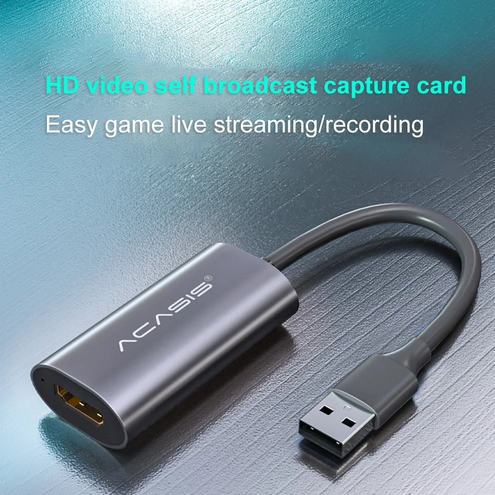 HDMI Карта видеозахвата Full HD 1080p 30fps видео Потоковое вещание захвата USB 2 0 карты Grabber