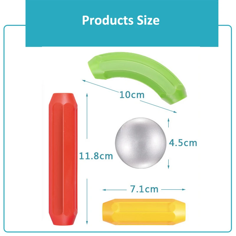 Koop Big Size Magnetische Blokken Magneet Bars   Metalen Ballen Magnetische Designer Set Building Constructor Speelgoed voor Kinderen Geschenken