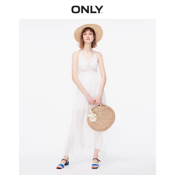 

ONLY Women's Lace-up Knitted Chiffon Slip Dress | 119246503