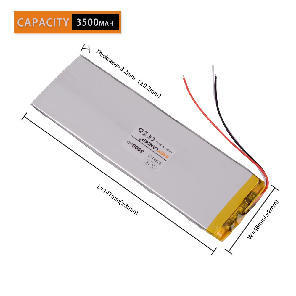 3 кабеля 3248147 Внутренняя Аккумуляторная Батарея 2800mA для 7 &quotIrbis TX18 TABLET батареи