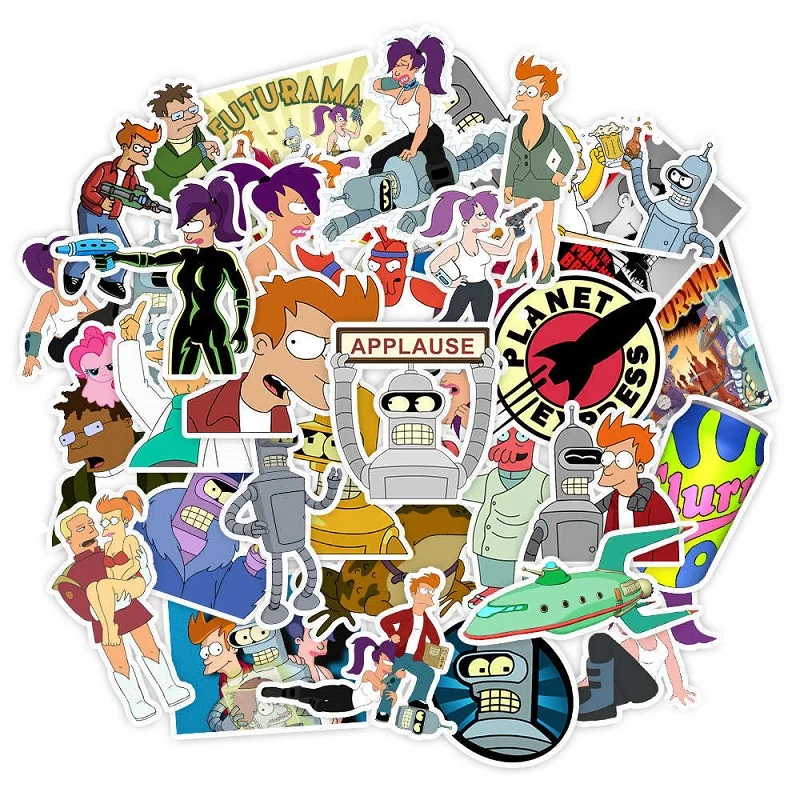 

50Pcs Fly Back To the Future Stickers Graffiti Car Modification Waterproof Sticker for Motorcycle Bicycle Helmet Laptop Suitcase