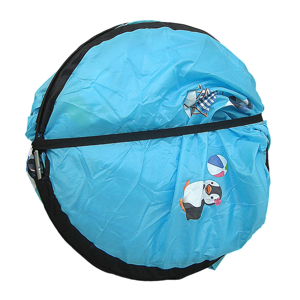

UV-Protection Automatic Quickly Open Ultra-Light Cute Cartoon Children's Beach Game College Style Tent