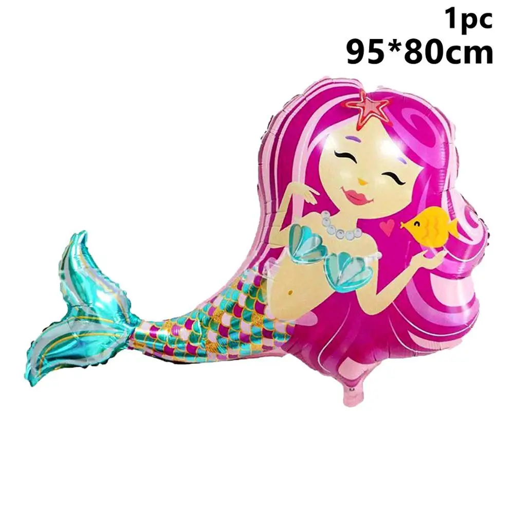 Mermaid Balloons 7 CHZLL Водонепроницаемый Русалка временные наклейки поддельные татуировки игрушка для Для детей мальчиков и девочек взрослых вечерние поставки вечерние декоры - Цвет: Mermaid Balloons 7