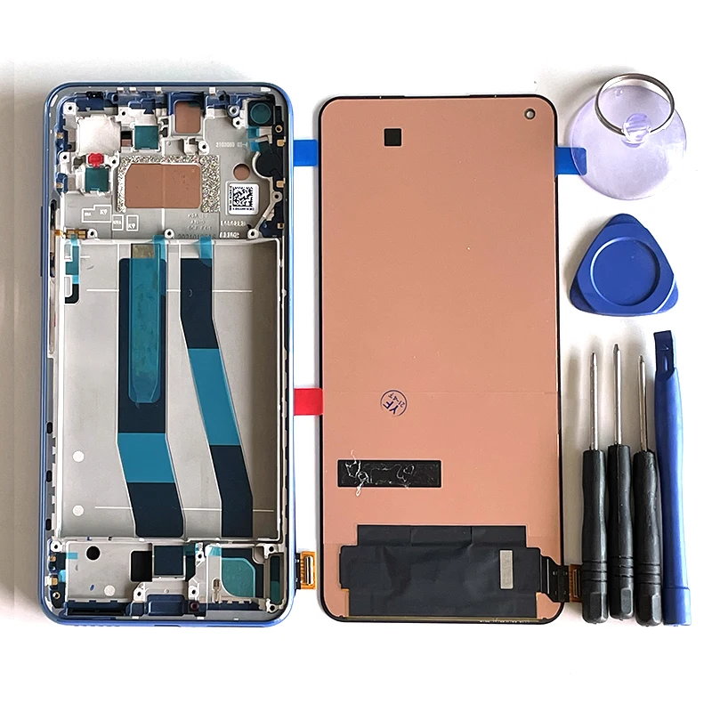ANDROID - Mi 11 Lite 5G 国内版 ディスプレイ当たり！ Xiaomi携帯電話用のオリジナルLCDスクリーン,Xiaomi 11 lite 5g