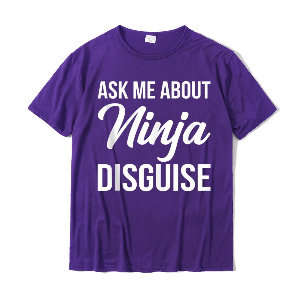 Group Labor Day Pure Cotton Round Neck Tops & Tees Short Sleeve Casual Tops Shirts Slim Fit Comics Top T-shirts Funny Ask Me About My Ninja Disguise Tank Top__20219 purple