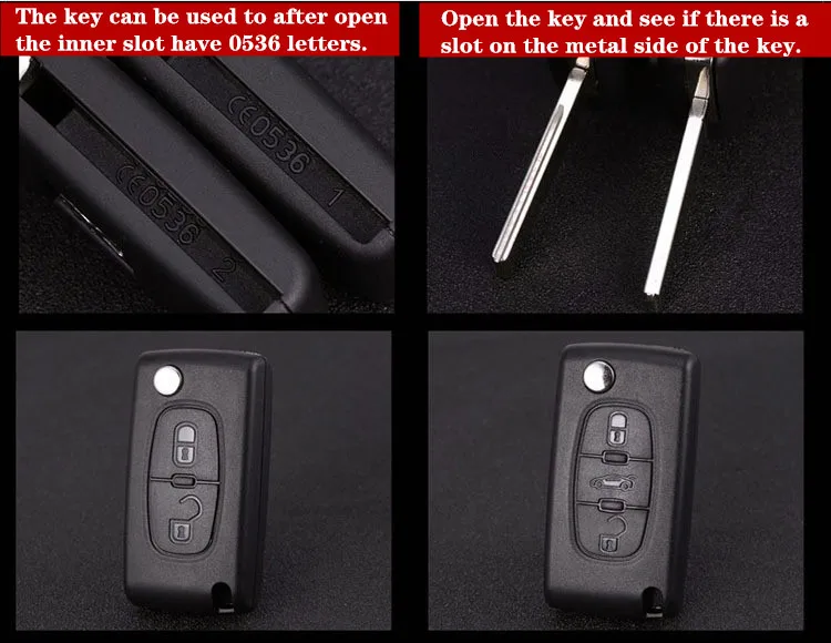 2/3 кнопки ключа автомобиля чехол для peugeot 207 307 308 407 607 807 для Citroen C2 C3 C4 C5 C6 Флип Складной Корпус для автомобильного ключа чехол без логотипа