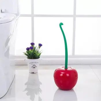 

Creative Lovely Cherry Shape Lavatory Brush Toilet Set Holder & Brush V7B1