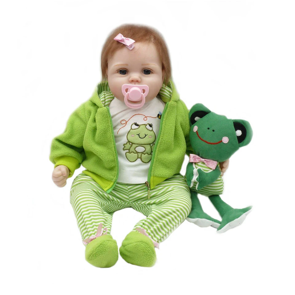 

56cm 22inch Fashion silicone bebe reborn baby fog gift reborn baby dolls toy doll