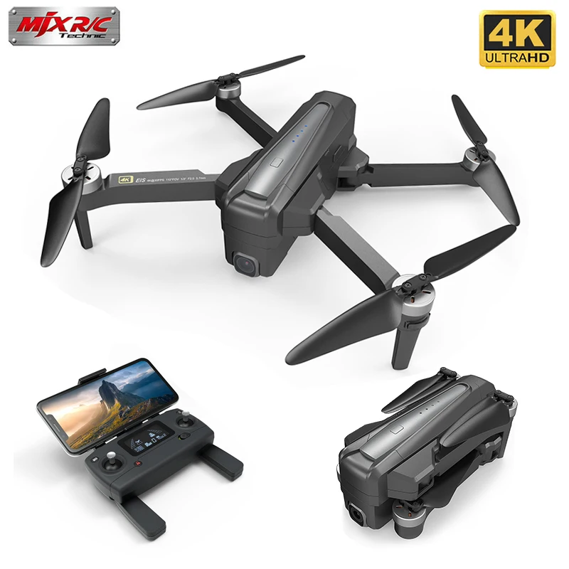 MJX B12 Bugs 12 EIS GPS Дрон с камерой 4K 5G WiFi цифровой зум 22 мин Время полета