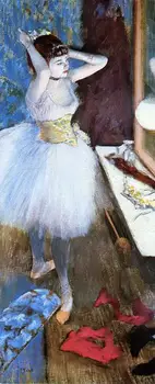 

Hand Painted Art Paintings by College Teachers - ballet dancer in her dressing room Edgar Degas girl - Oil Painting on Canvas